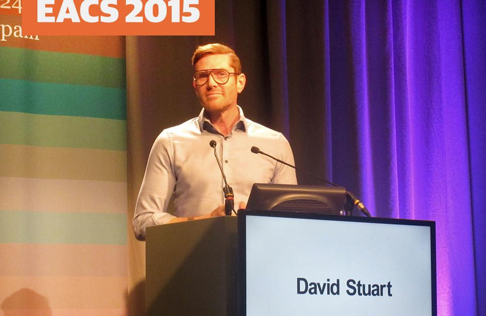 David Stuart durante su intervención en EACS 2015